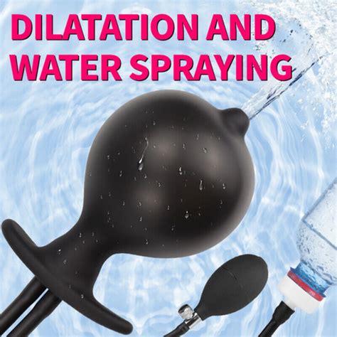 Inflatable Colon Cleanser Shower Enema Douche Nozzle Silicone Anal Cleaner Women EBay