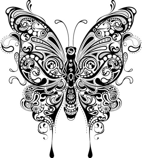 Butterfly Mandala Coloring Pages