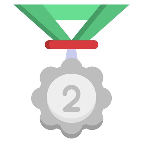 Silver medal Generic Flat icon