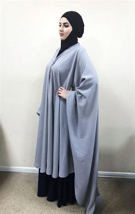 Transformer Gray Khimar Modern Burqa Nude Burka Muslim Etsy Arab Girls Hijab Street Hijab