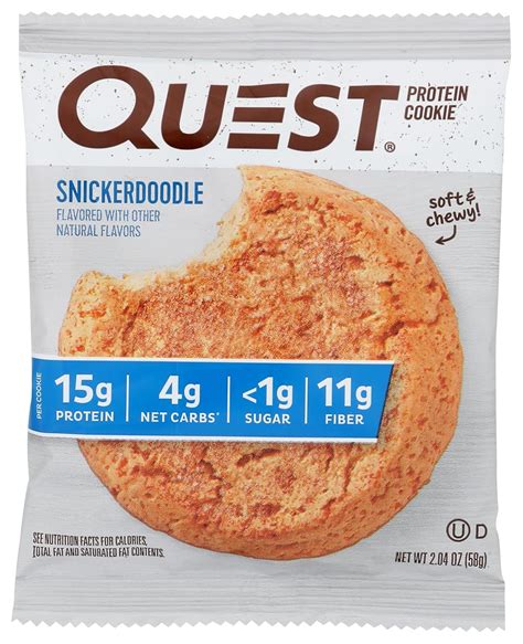 Amazon.com: Quest Nutrition Protein Cookie, Snickerdoodle 2.08oz