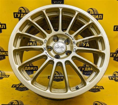 Диски, Oz racing, 17", 1 шт, 5x100, 9,00 кг. литой, 4 шт, б/у, в ...