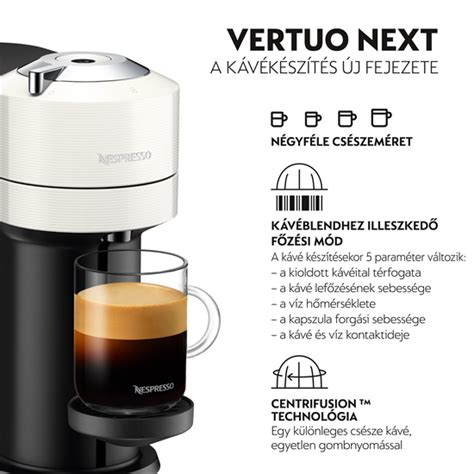 Nespresso® De`Longhi ENV120.W Vertuo Next kapszulás kávéfőző ...