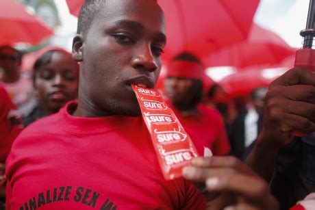Kenyan Female Sex Worker Plays Inflated Editorial Stock Photo Stock
