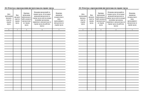 Журнал “Личная карточка по охране труда” | Belblanktorg