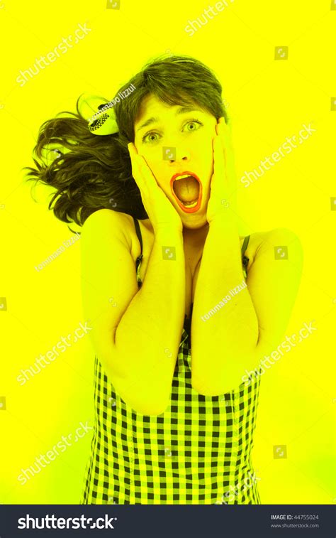 Sexy Brunette Pinup Girl Stock Photo 44755024 Shutterstock