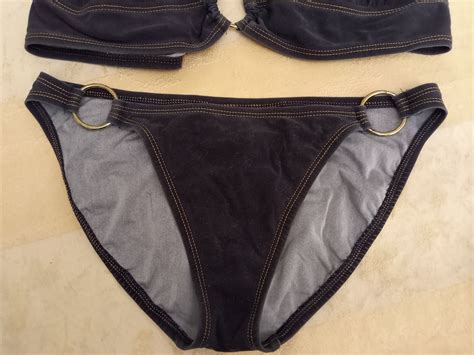 Rare Robin Piccone Bikini Vintage Denim Designer Swimsuit Etsy