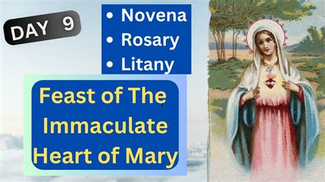 Immaculate Heart Of Mary Novena Day With Rosary And Litany Youtube