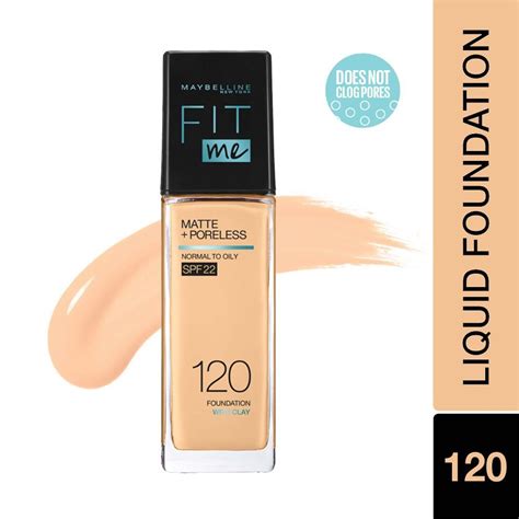Maybelline New York Fit Me Matte+Poreless Liquid Foundation 16H Oil ...