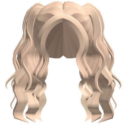 Preppy Wavy Pigtails Popular Girl Hair In Blonde Roblox