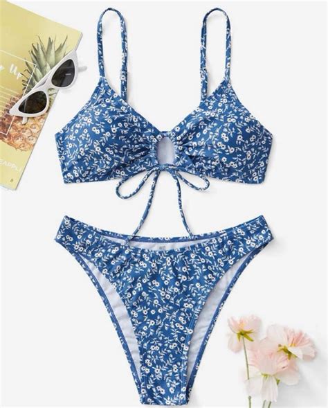 Blue Two Piece Bikini On Carousell