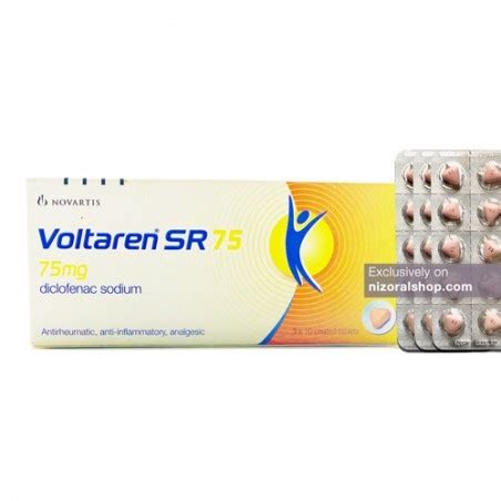 Voltaren SR 75mg 30 Tablets Diclofenac Anti Inflammatory