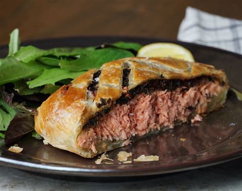 Salmon Wellington with Rainbow Chard, Apple, and Mustard | Sitka Salmon