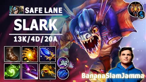 Slark Safe Lane Carry 7 30e BSJ Slark Aghanim Build Dota 2