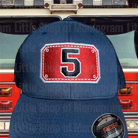 Custom Firefighter Hat Flexfit Etsy