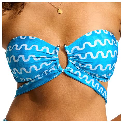 Seafolly Soundwave U Wire Bandeau Bra Bikini Top Damen Online Kaufen Berg Freunde At