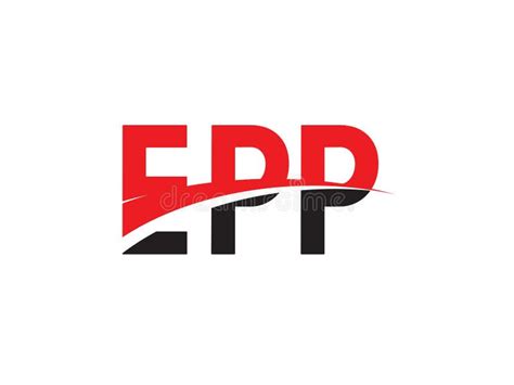Epp Letter Initial Logo Design Vector Illustration Stock Vector