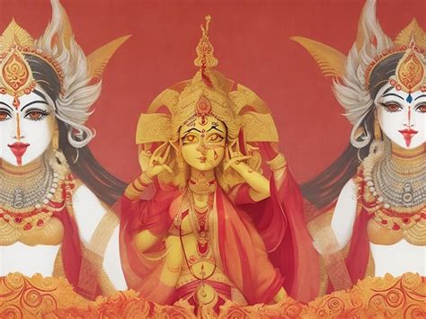 Premium Ai Image Happy Durga Puja Banner Template Design With Goddess