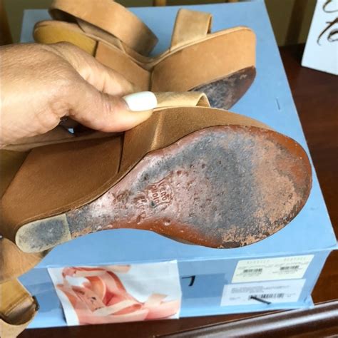 Lanvin Shoes Lanvin Nude Leather Wedge Sandals 737 Poshmark