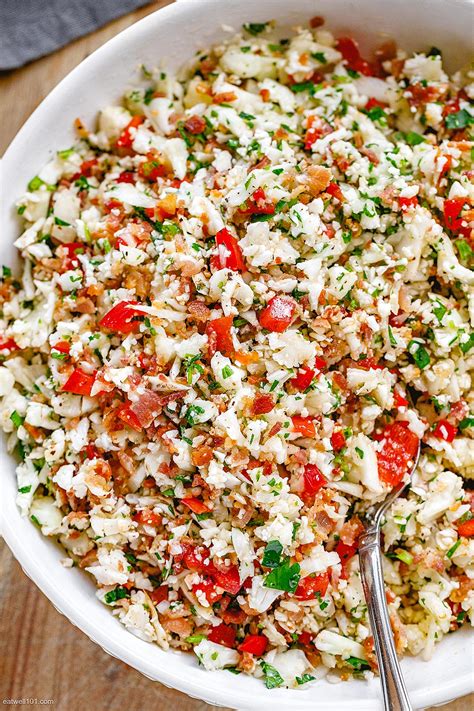 Bacon Cauliflower Salad Recipe – Healthy Cauliflower Salad Recipe — Eatwell101