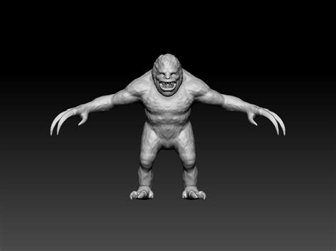 Stl File Behemoth Wierd Monster Big Monster Game Monster Scary