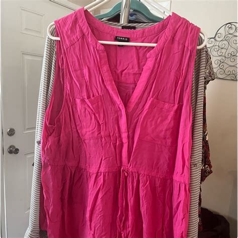 Torrid Tops Torrid Hot Pink Top Poshmark