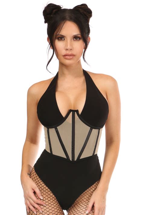 Lavish Nude Mesh Open Cup Waist Cincher Walmart