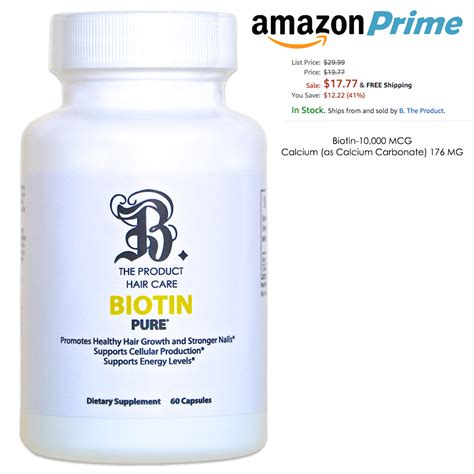 B. The Product Blog: Biotin Hair Growth Vitamins On Sale | B. The ...