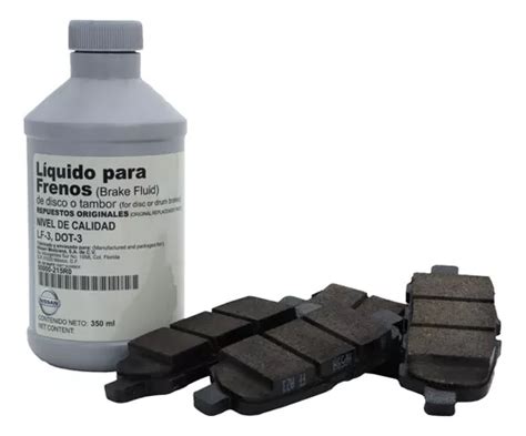 Kit Balatas Traseras Líquido De Freno Original Nissan Sentra