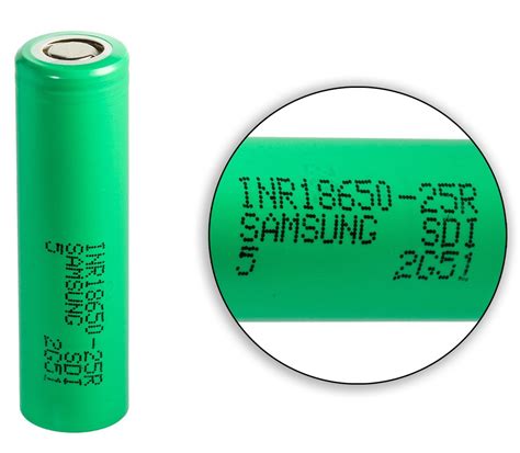 Samsung INR18650-25R 2500mAh - 20A - Battery Expert - Сервиз за батерии ...