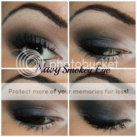 Navy Smokey Eye Tutorial Ft Mac Contrast Eyeshadow Kailan Marie A