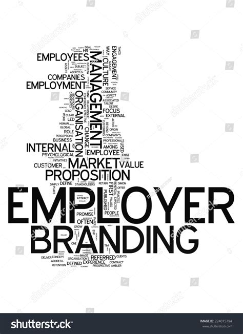 Word Cloud Employer Branding Related Tags Stock Illustration 224015794