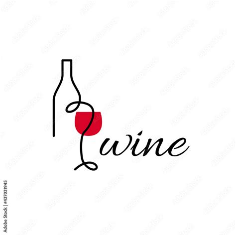 wine logo logo   liquor store restaurant  bar logo glass