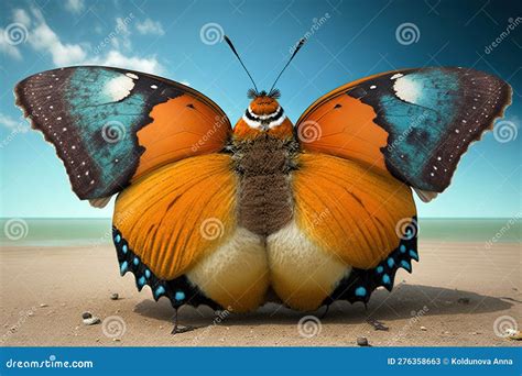 Very Fat Butterfly, , Created with Generative AI Technology Stock Image ...