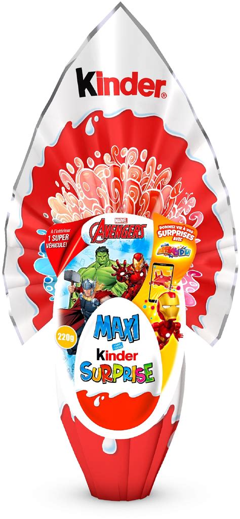 Maxi Kinder Surprise 220g Avengers - 220 g
