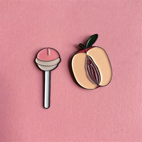 Set Vagina And Penis Enamel Pins Set Feminist Soft Enamel Etsy