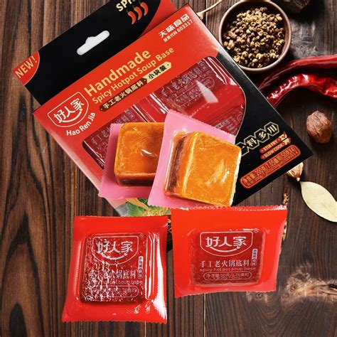 Haorenjia Sichuan Hot Pot Soup Base Seasoning Oz G Authentic Spicy Broth From