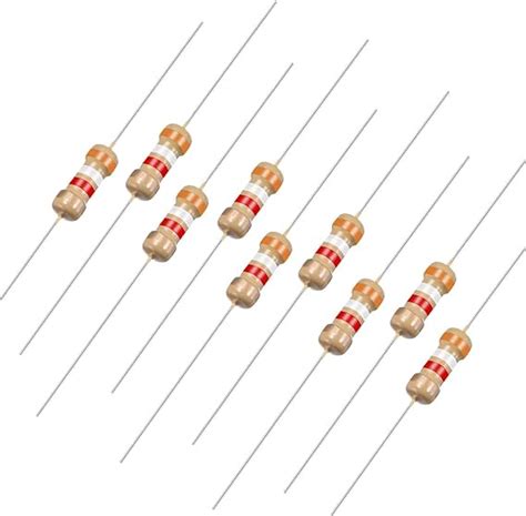 Uxcell 50Pcs 3 9K Ohm Resistor 1 4W 5 Tolerance Carbon Film Resistors