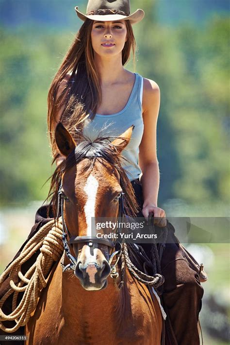 Shes A True Cowgirl High-Res Stock Photo - Getty Images