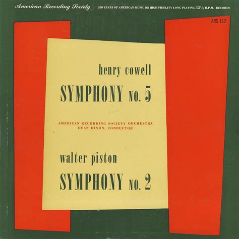 Henry Cowell: Symphony No. 5, Walter Piston: Symphony No. 2 - Amazon