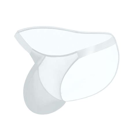 Men S Sexy Mesh See Through Briefs Bikini U Pouch Underwear Transparent Thin Us Ebay