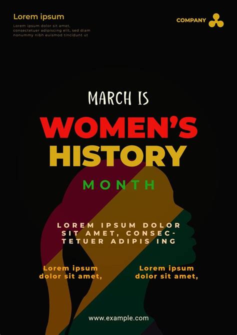 Womens History Month Womens Day Celebration Poster Design On March 8th Vector 20480461 Vector