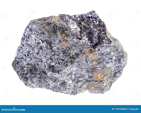 Rough Galena Galenite With Chalcopyrite Vein Royalty Free Stock