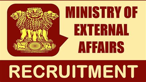 Ministry Of External Affairs Recruitment Check Post