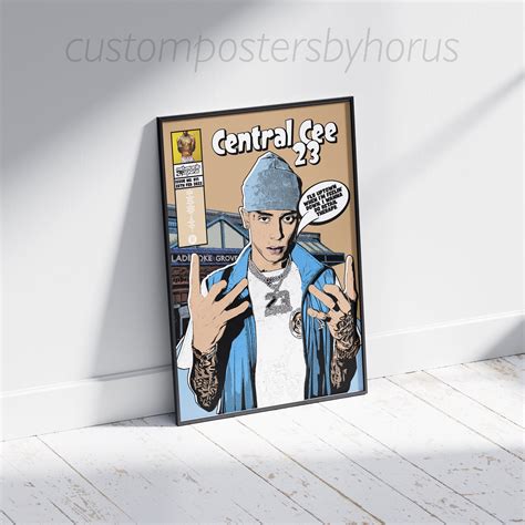 Central Cee Comic Book Style A4 Poster - Etsy