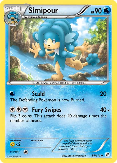 Simipour · Black And White Blw 34 ‹ Pkmncards
