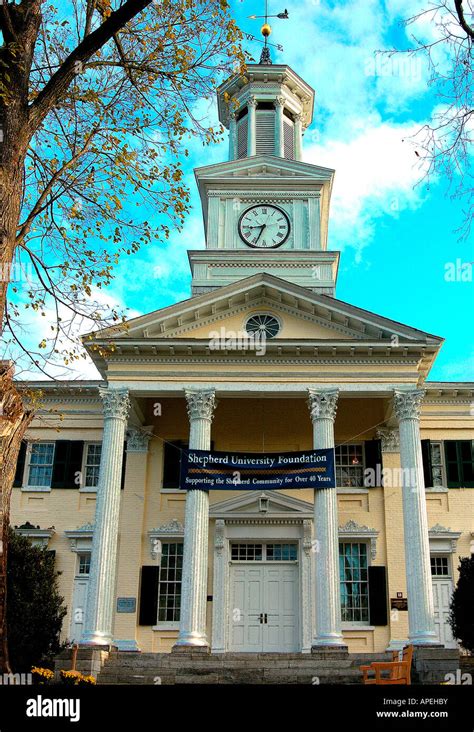 Building front at Shepherd University, Shepherdstown, WV Stock Photo ...