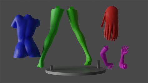 Hanabi Hyuga Nude 3D Model By Moogar