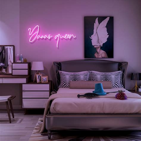 Custom Made Neon Signs Yaaas Queen Neon Sign Led Business Sign Aoos