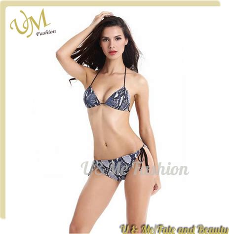 Waist Sexy Beautiful Girl Strappy Halter Hot Print Women Bikini Swimwear And Bikini Price